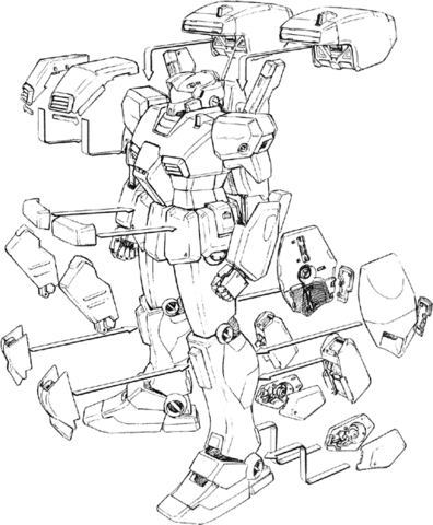 Gundam  Coloring Page